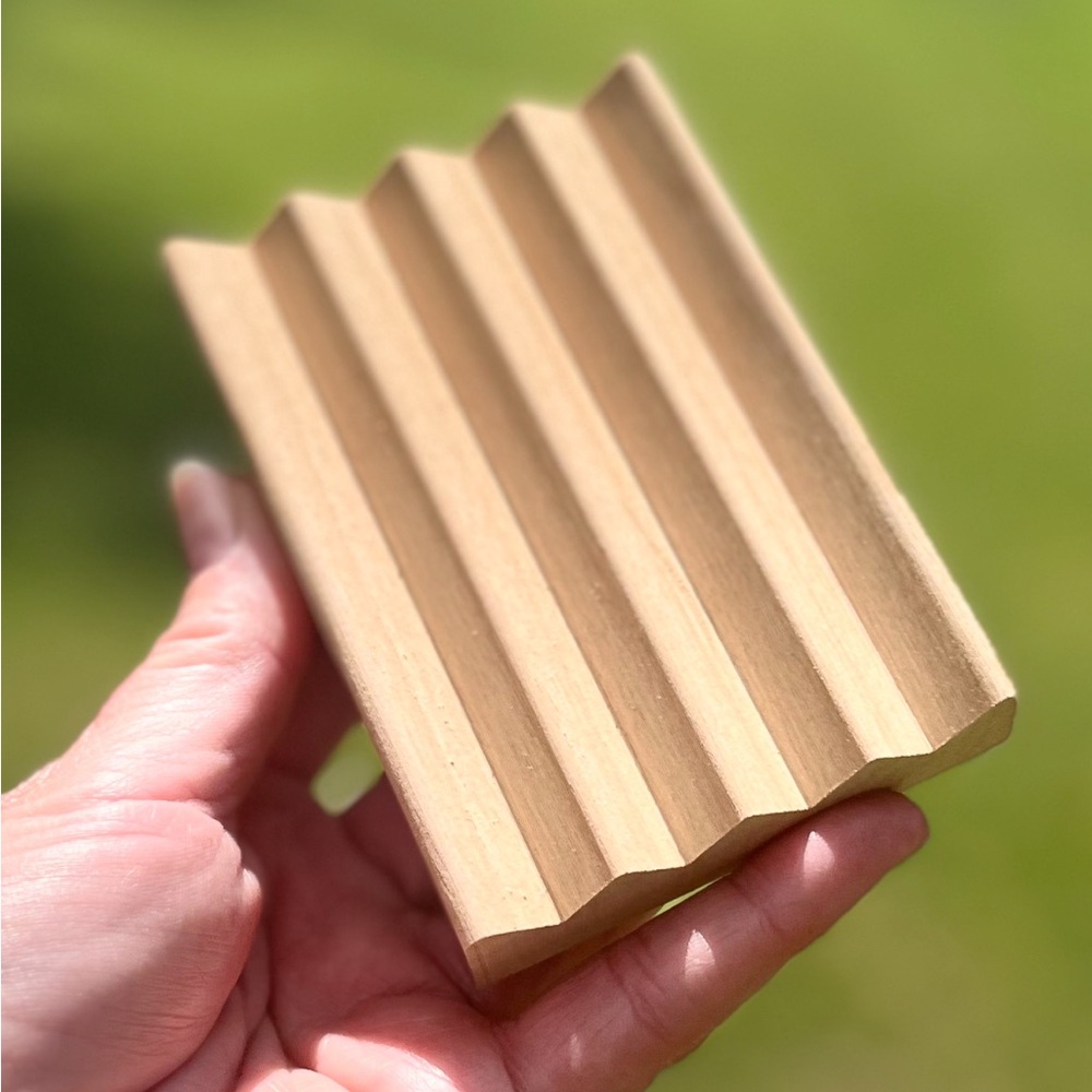 Natural Wood Soap Dish Tray